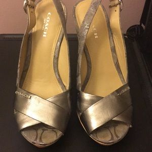 Coach Wedges Perfect For Summer Size 6